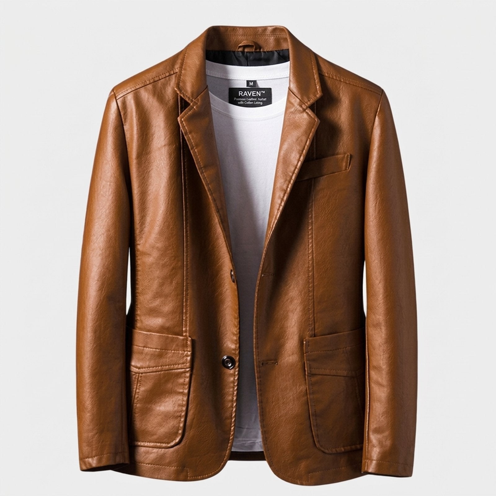 Raven™- Premium Leather Jacket with Cotton Lining