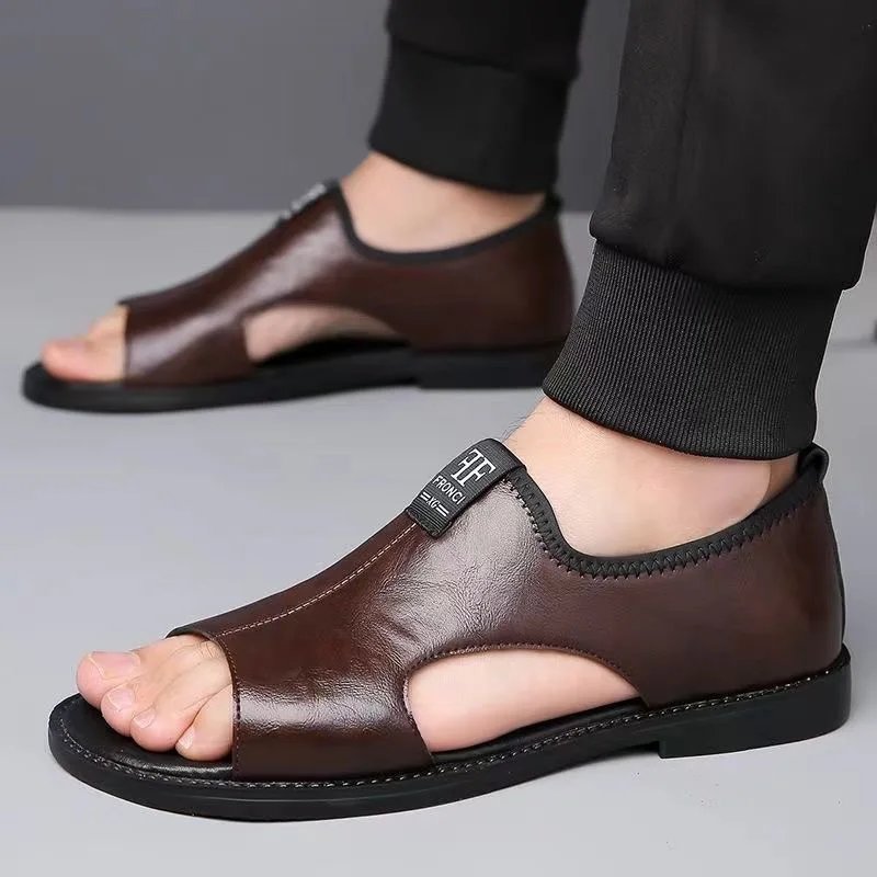Hamilton™ | Leather Sandals with Cushioned Footbed