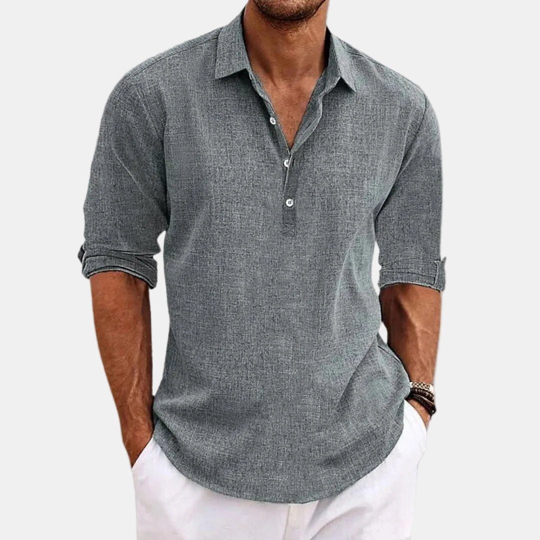 Worthington™ | Lightweight Cotton Collar Casual Shirt