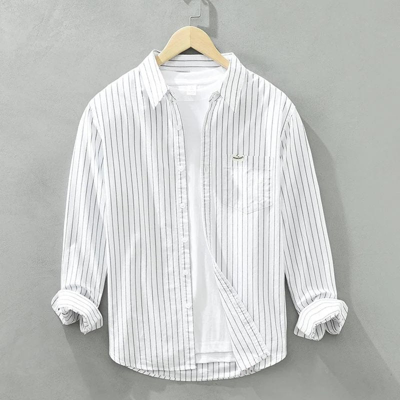 Eugene™ | Premium Cotton Button-Front Dress Shirt