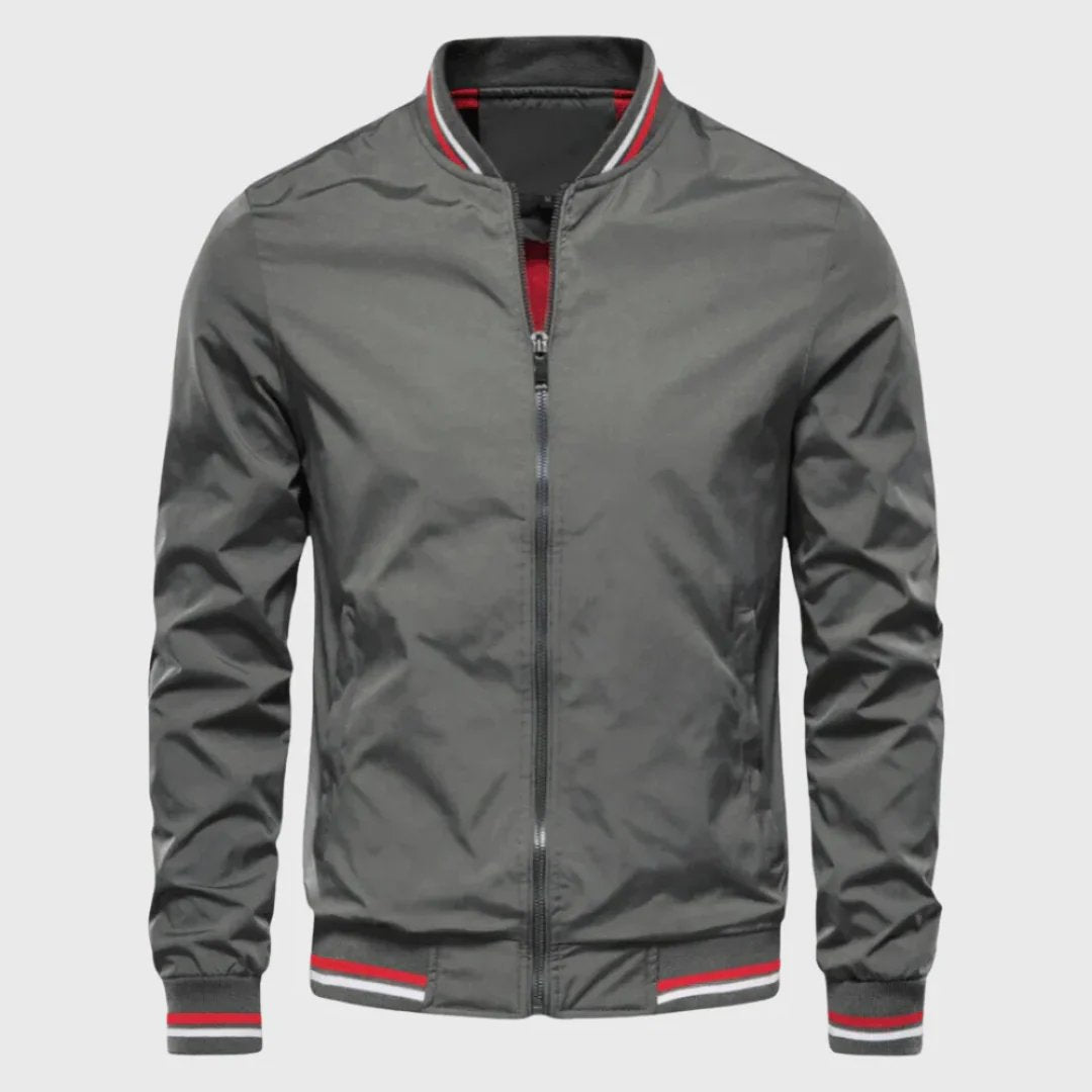 Timothy™ | Lightweight Zip-Front Bomber Jacket with Ribbed Cuffs