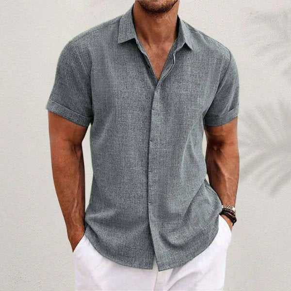 Benjamin™ | Breathable Cotton Button-Down Collar Shirt