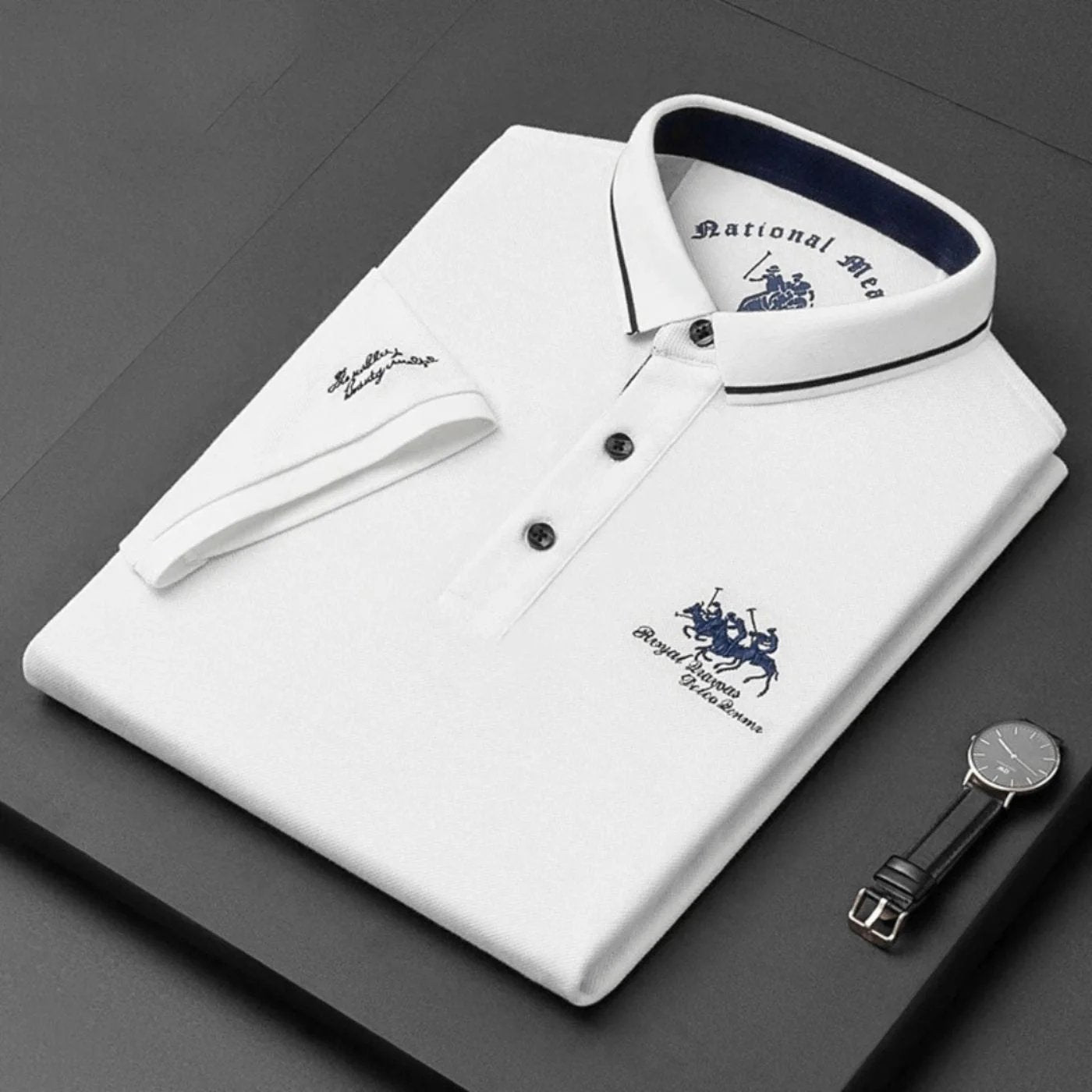 Andrew™ | Breathable Cotton Short Sleeve Polo Shirt