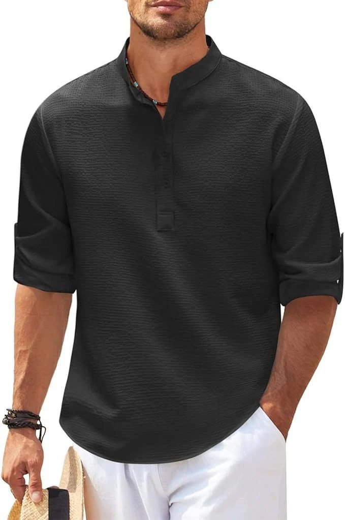 Huntington™ | Regular Fit Button-Front Polyester Dress Shirt