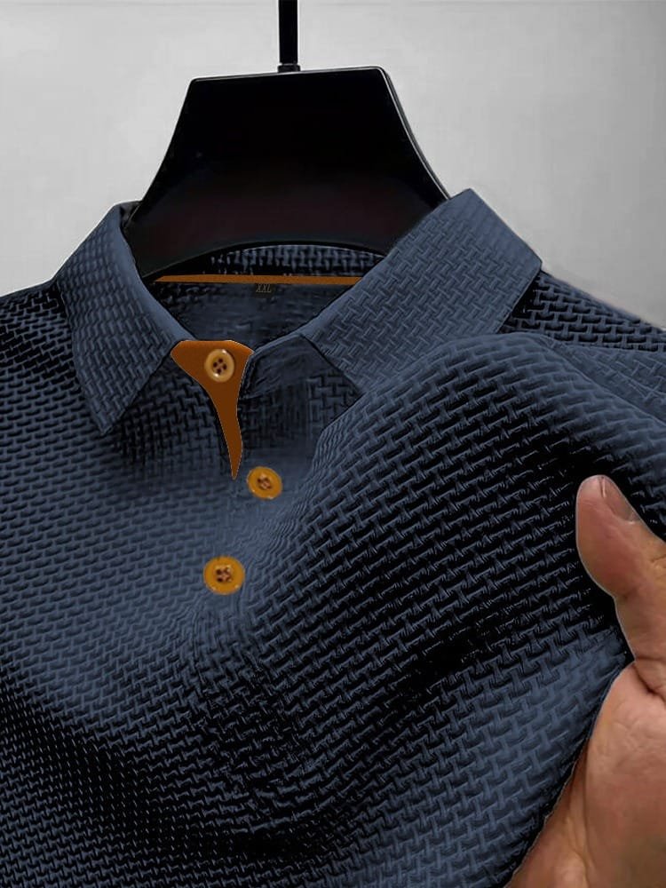 Montgomery™ | Basketweave Spandex-Blend Performance Polo