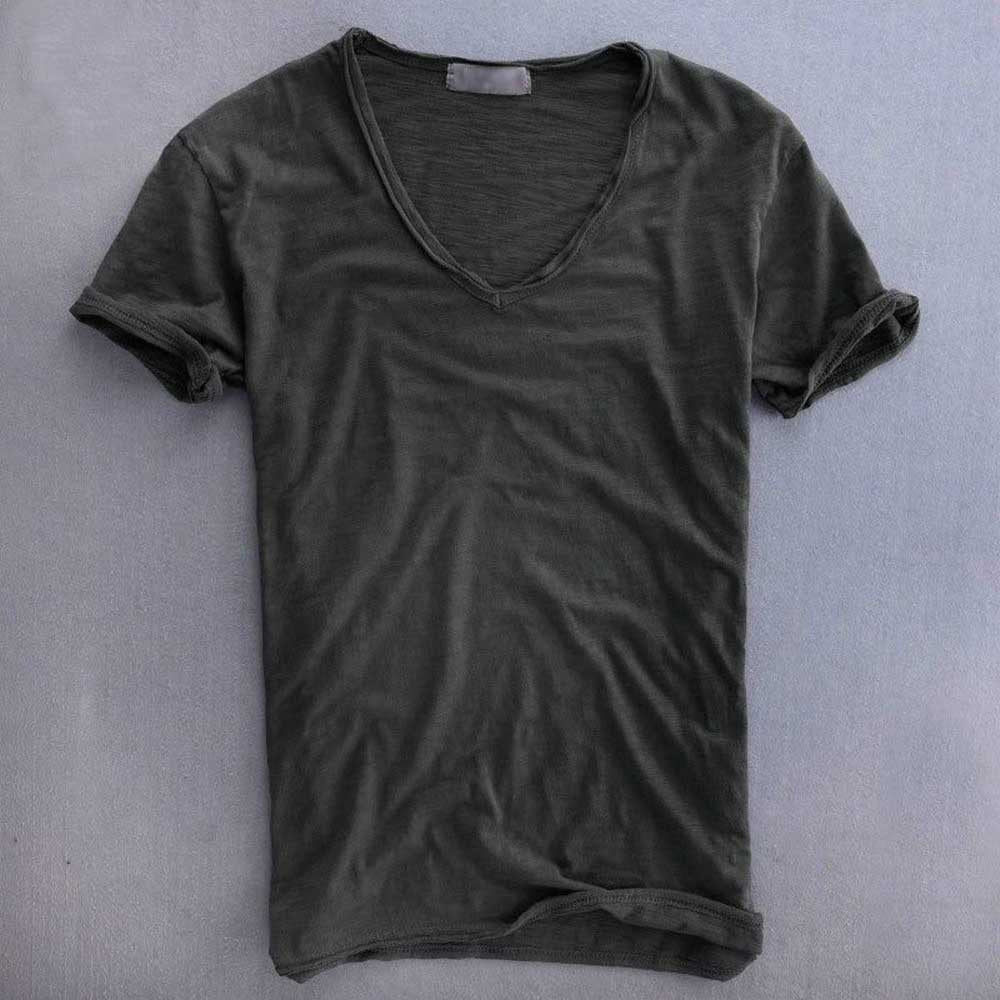 Harrison™ | V-Neck Cotton Short Sleeve T-Shirt