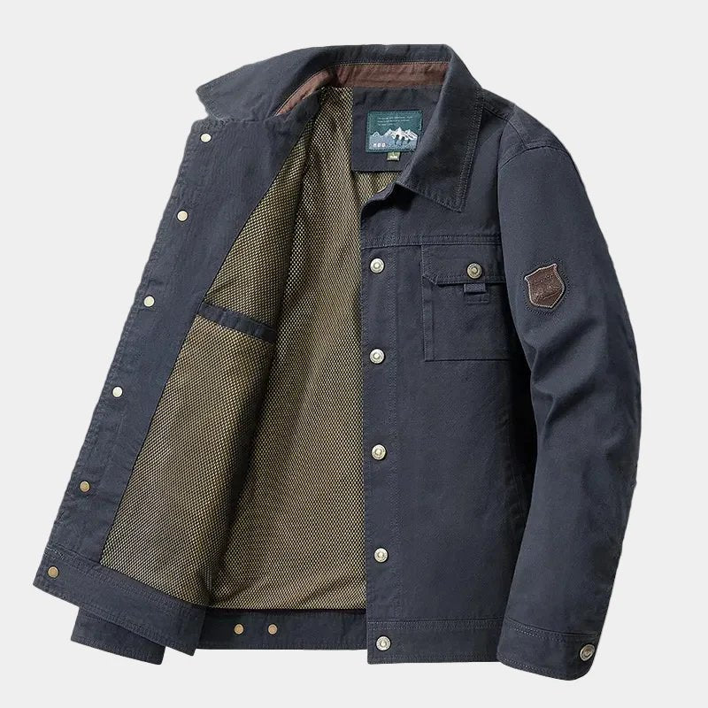 Griffin™ | Washed Cotton Structured Military Jacket