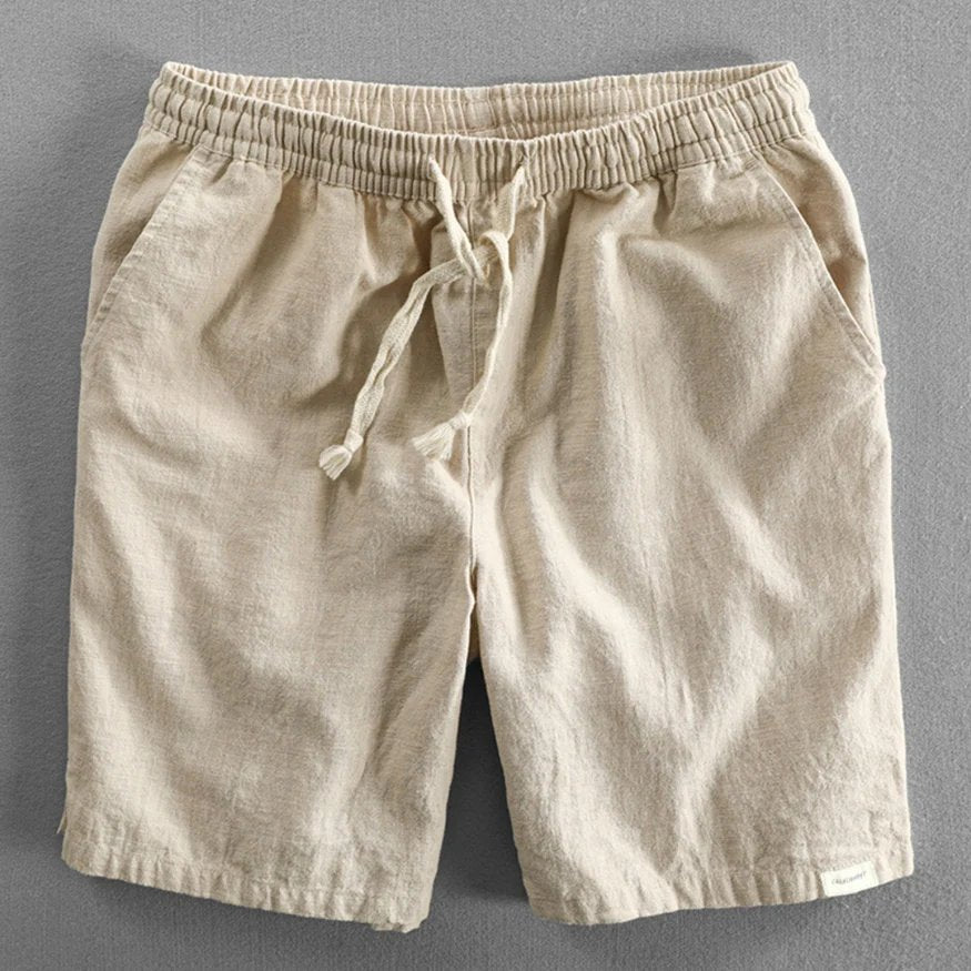 Benedict™ | Cotton Blend Elastic Waist Japan-Style Shorts