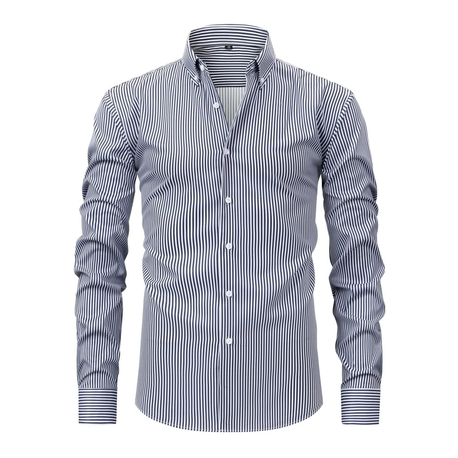 Matteo™ | High-Stretch Striped Dress Shirt