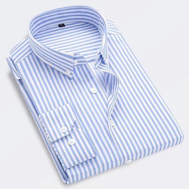 Montgomery™ | Cotton-Blend Striped Button-Down Shirt