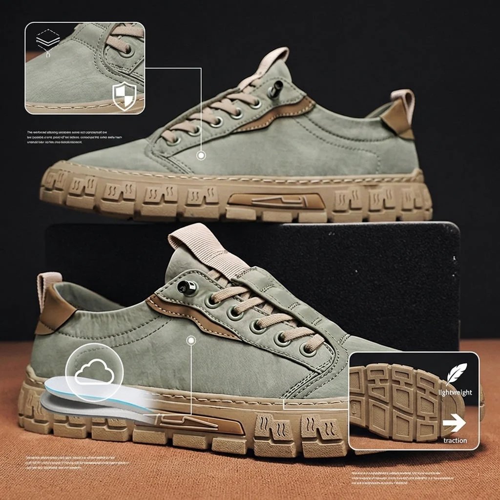 Franklin™ | Breathable Canvas Cushioned Casual Sneakers