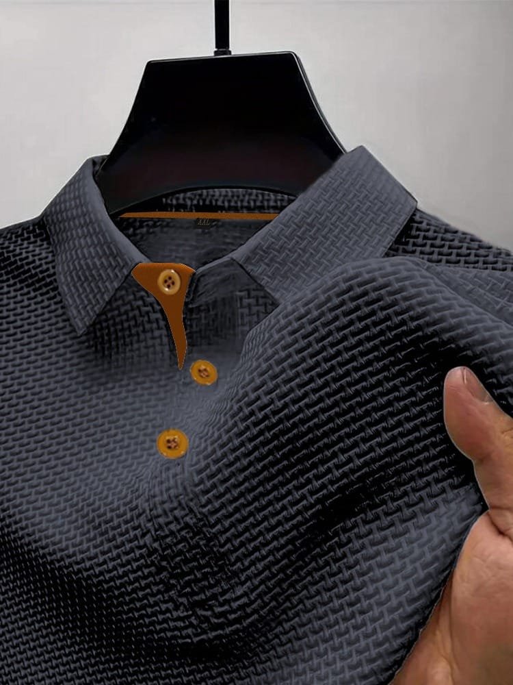 Montgomery™ | Basketweave Spandex-Blend Performance Polo