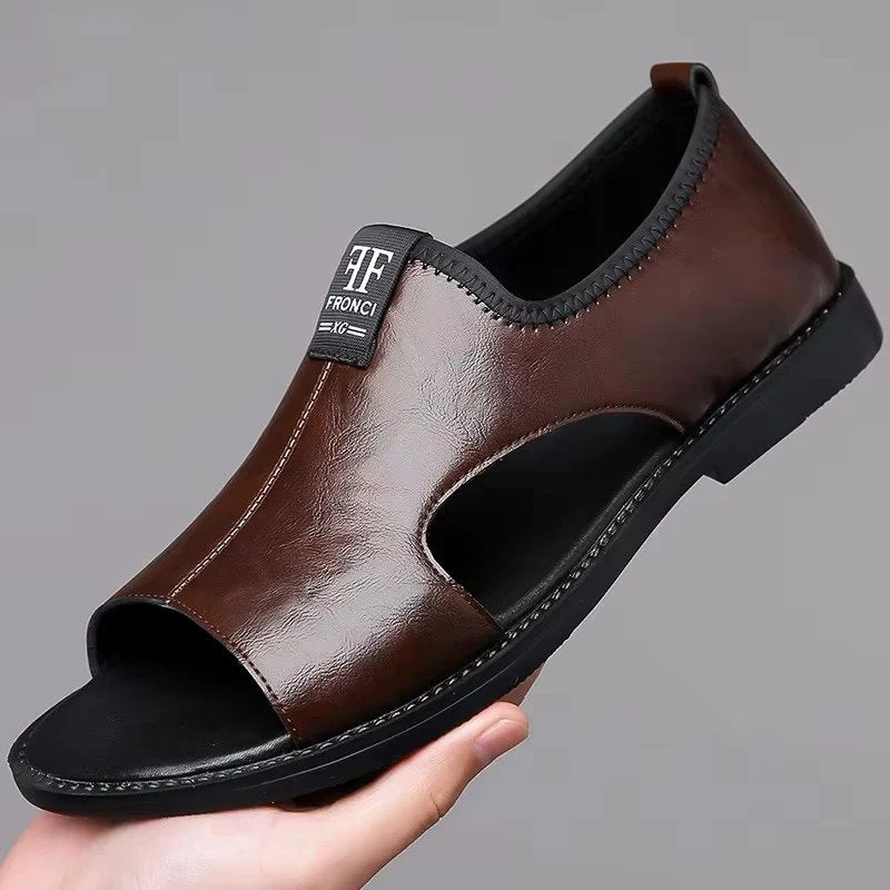 Hamilton™ | Leather Sandals with Cushioned Footbed