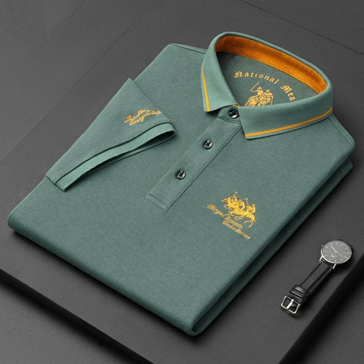 Andrew™ | Breathable Cotton Short Sleeve Polo Shirt