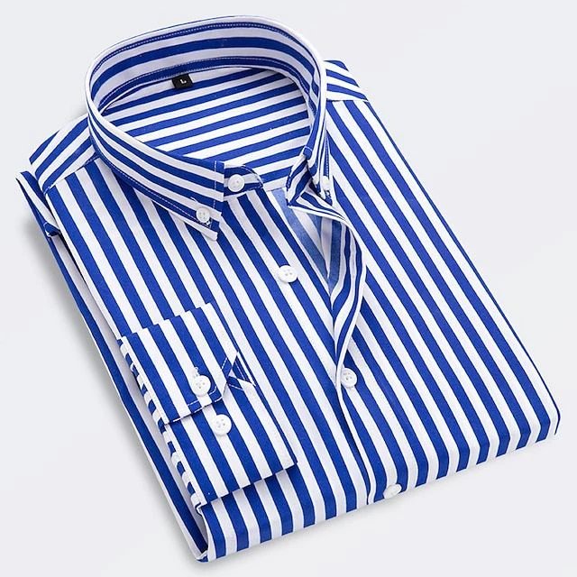 Montgomery™ | Cotton-Blend Striped Button-Down Shirt