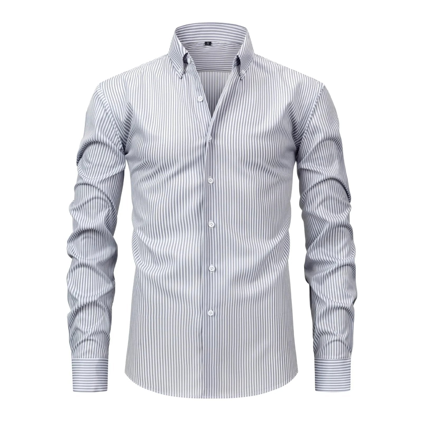 Matteo™ | High-Stretch Striped Dress Shirt