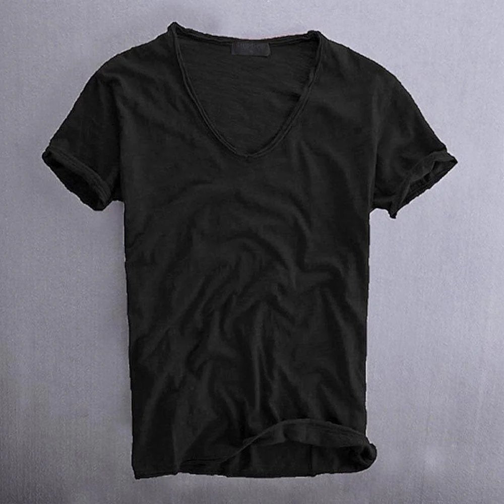 Harrison™ | V-Neck Cotton Short Sleeve T-Shirt