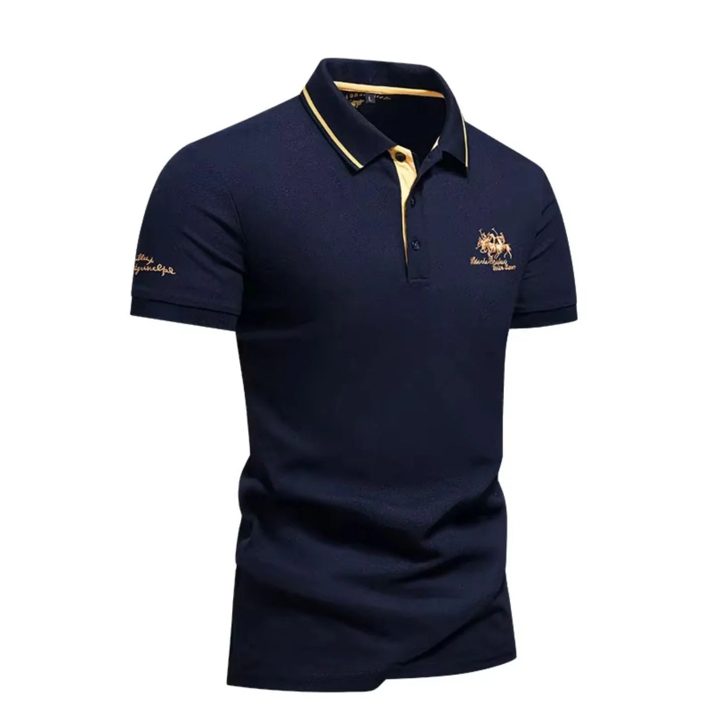 Andrew™ | Breathable Cotton Short Sleeve Polo Shirt