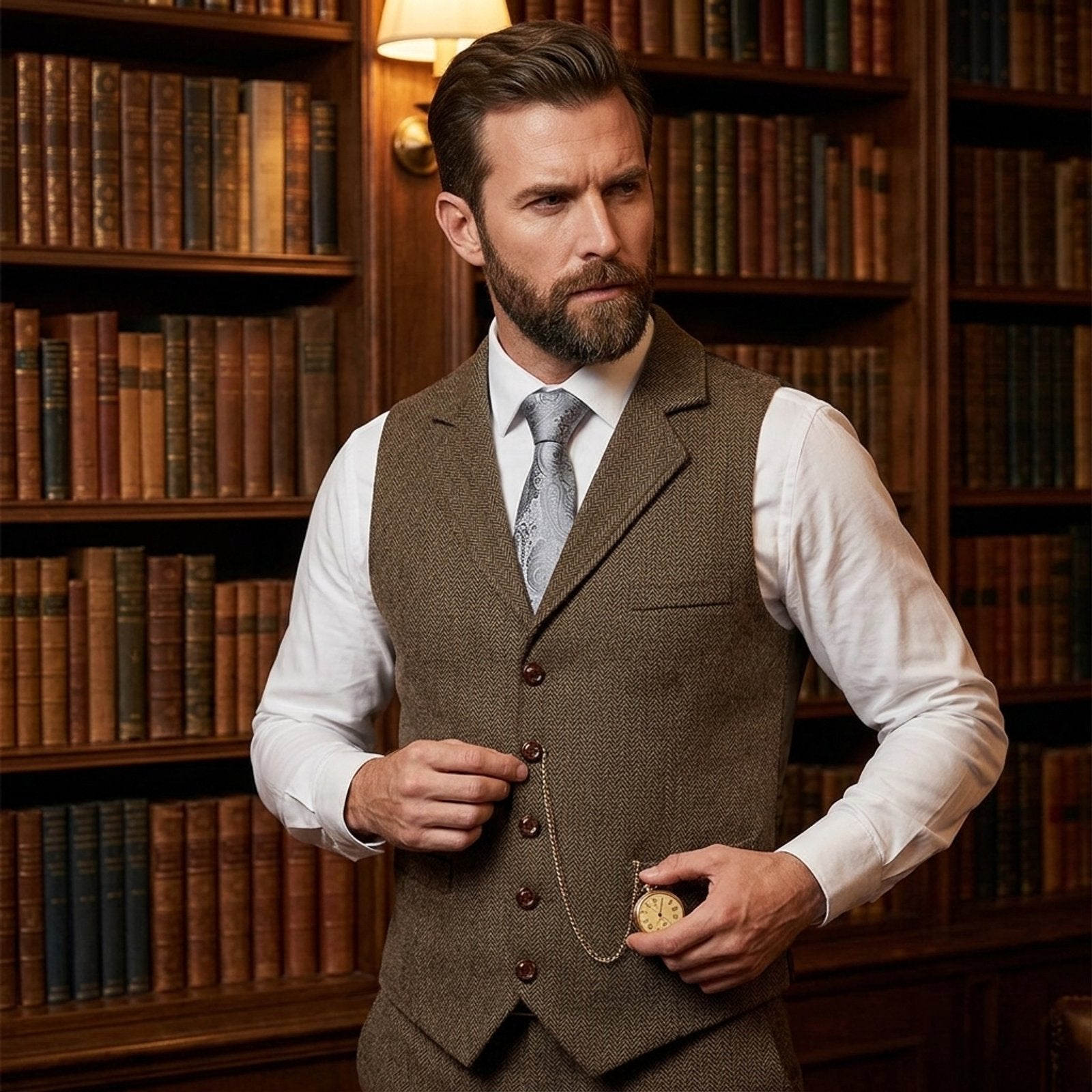 Augustus™ | Chain-Detail Formal Men's Vest