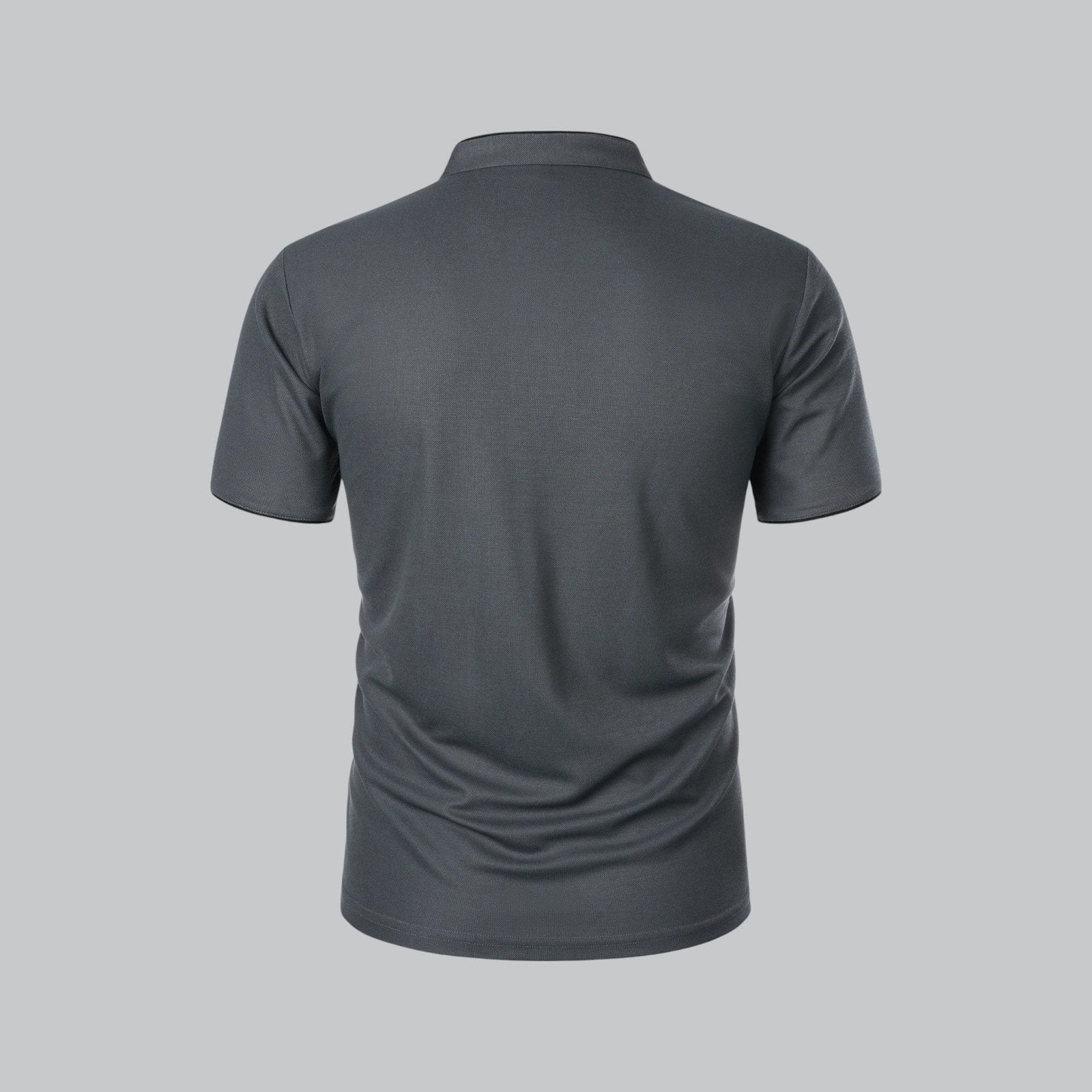 Everett™ | Collarless Cotton Polo Shirt