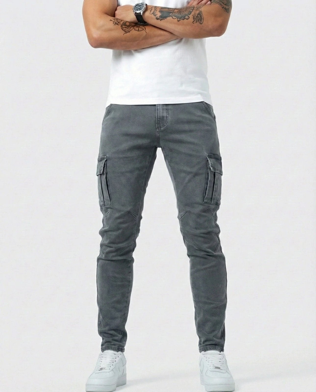 Jonathan™ | Stretch Cotton Cargo Pants with Elastic Waist