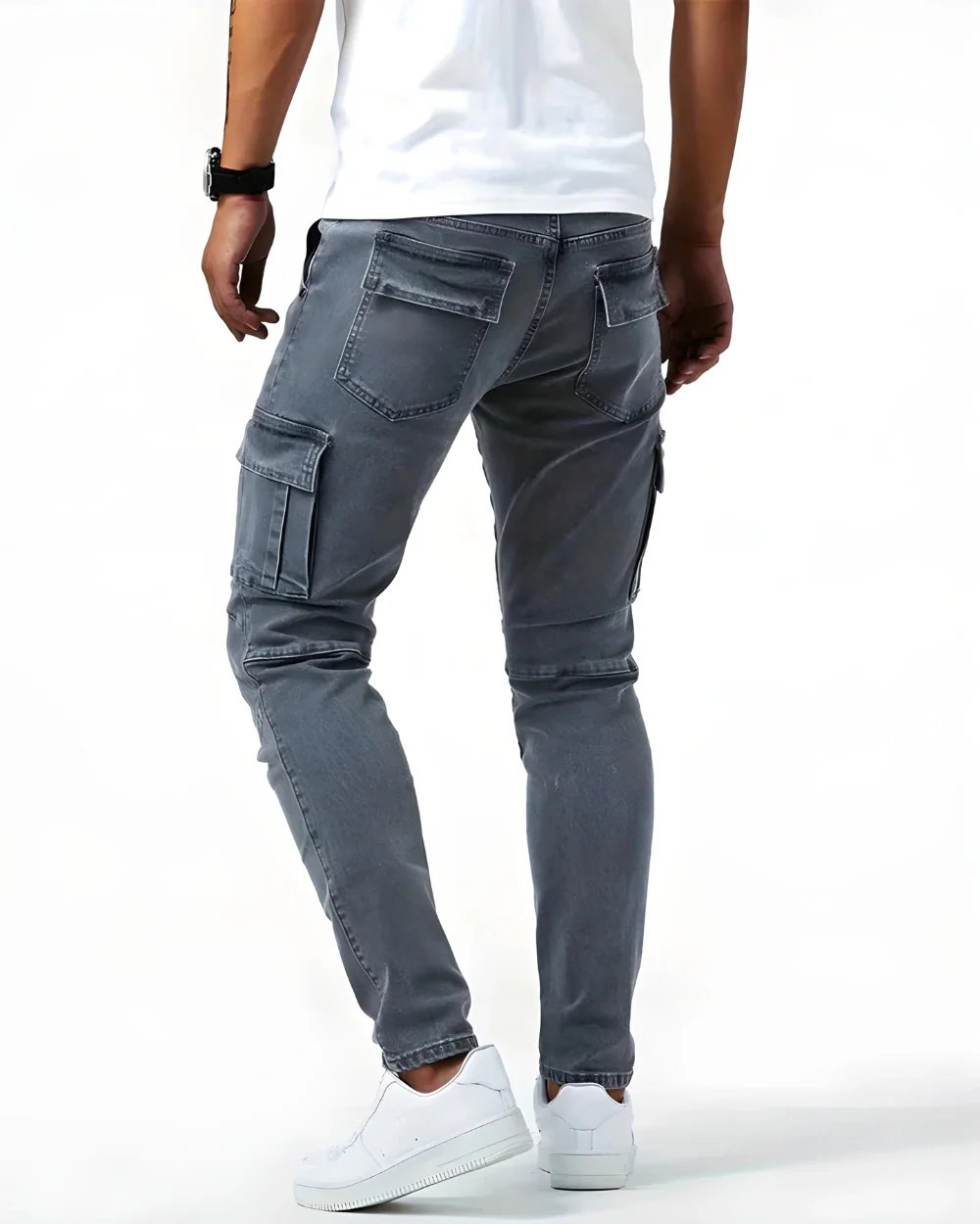 Jonathan™ | Stretch Cotton Cargo Pants with Elastic Waist