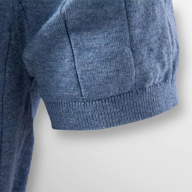 Colin™ | Ribbed Cotton Knit Crewneck T-Shirt