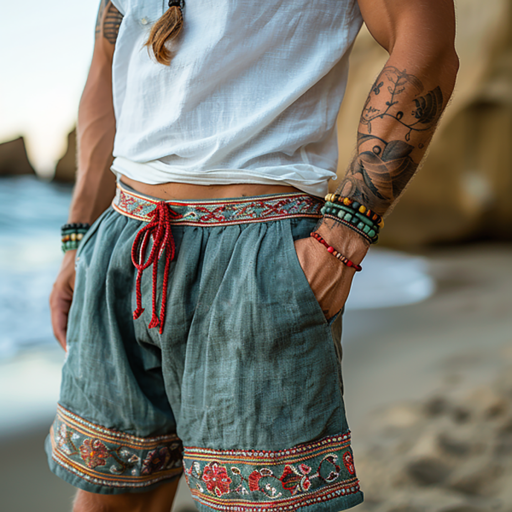 Kaleb® | Vintage Linen Shorts